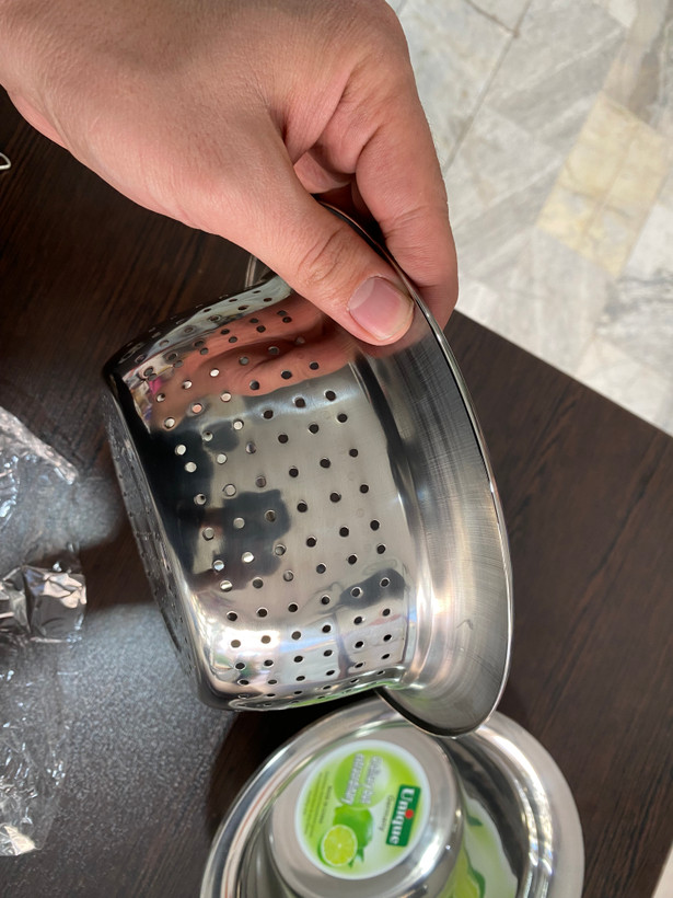 سرویس ابکش و لگن استیل ۱۱ پارچه یونیک